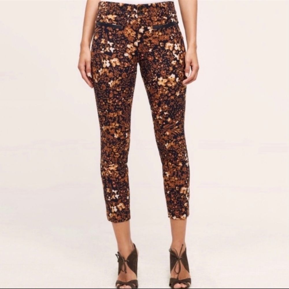 Anthropologie The Essential Cropped Floral Trouser 2
